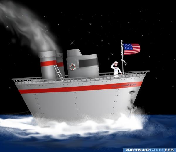 Creation of USS Lil Sailor Dude!: Final Result